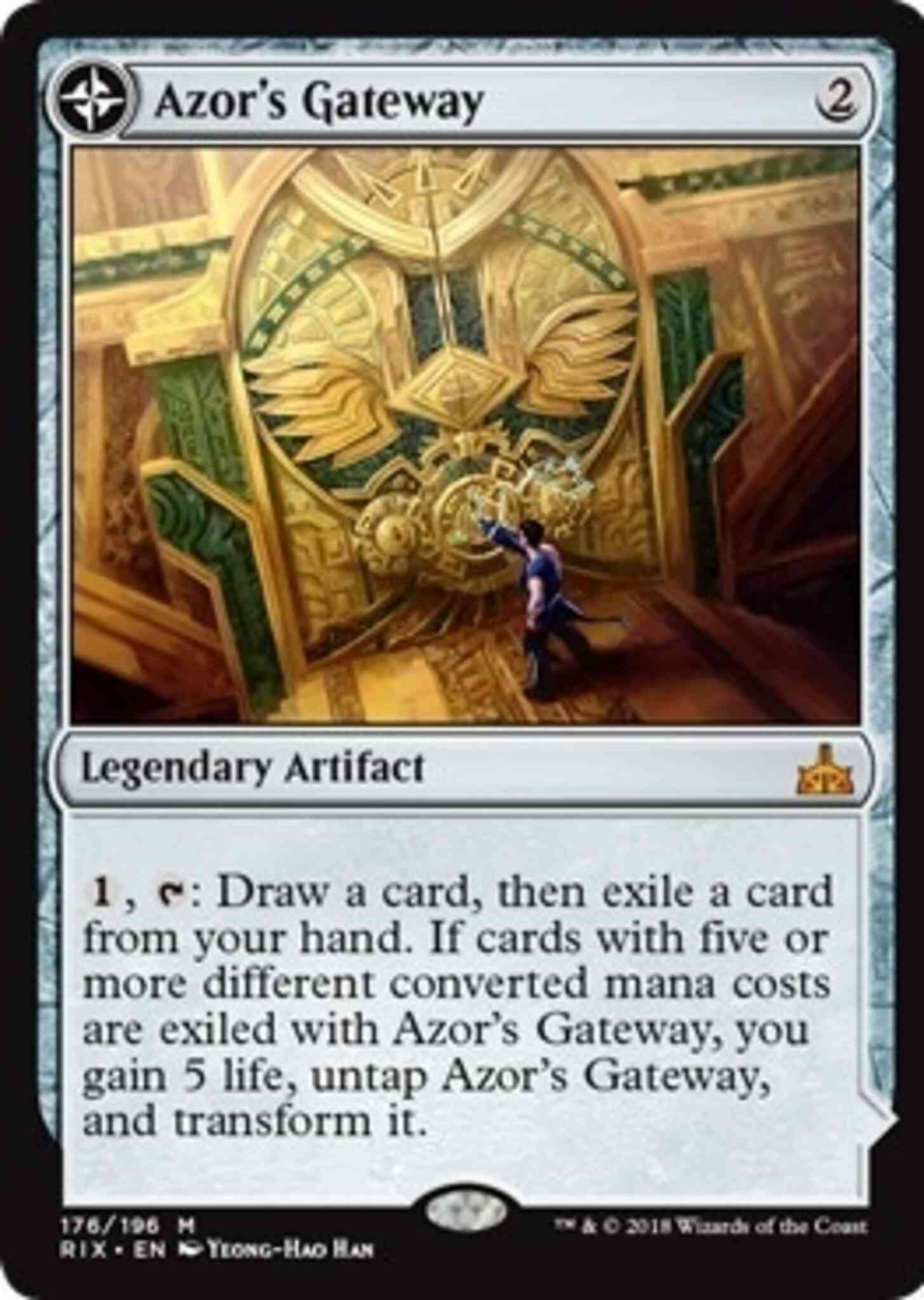 Sun 176 rivals – Magic Azor's Gateway // Sanctum of the Sun [176] [Rivals of Ixalan] [Non-Foil]
