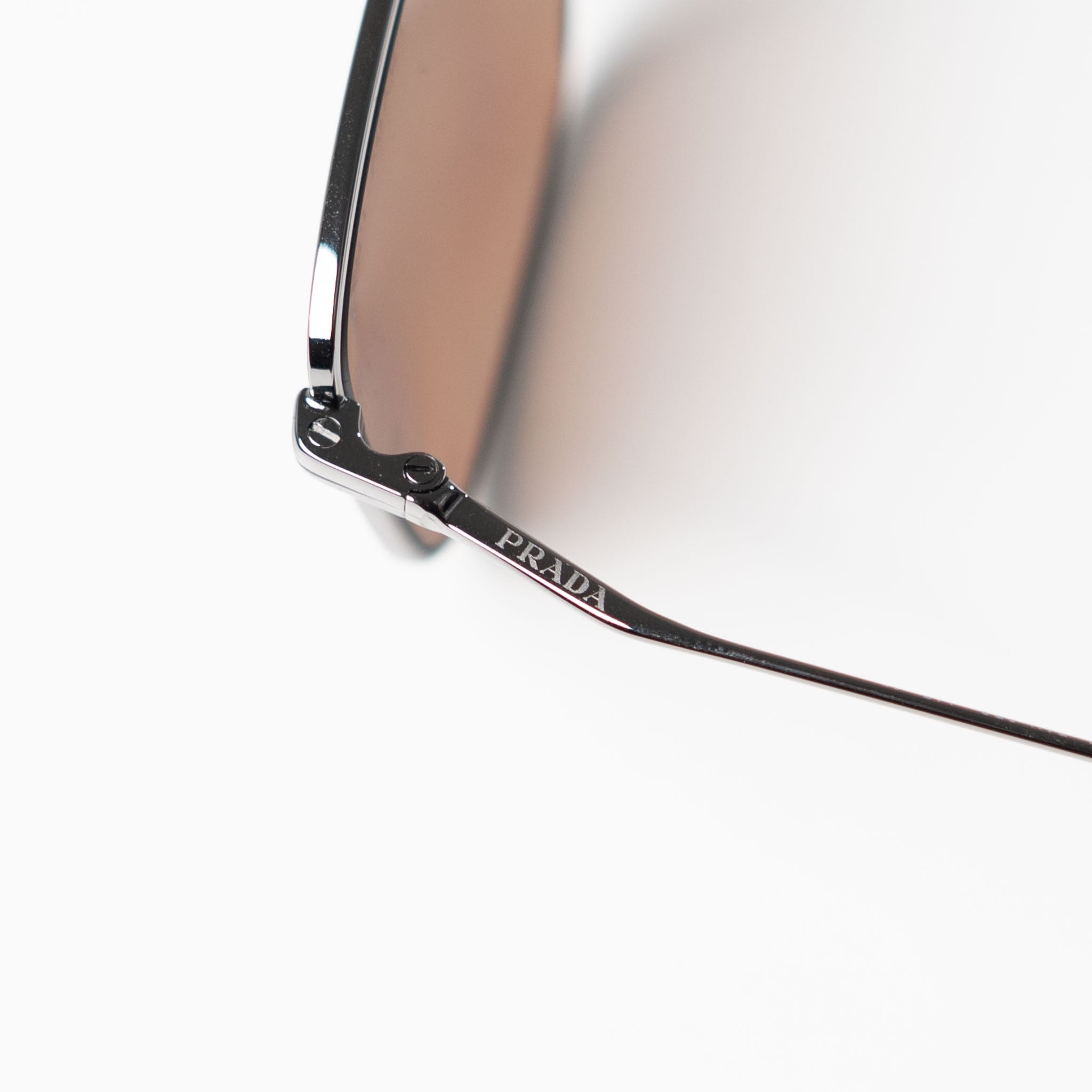 PRADA Brown Rectangular Sunglasses - view 2