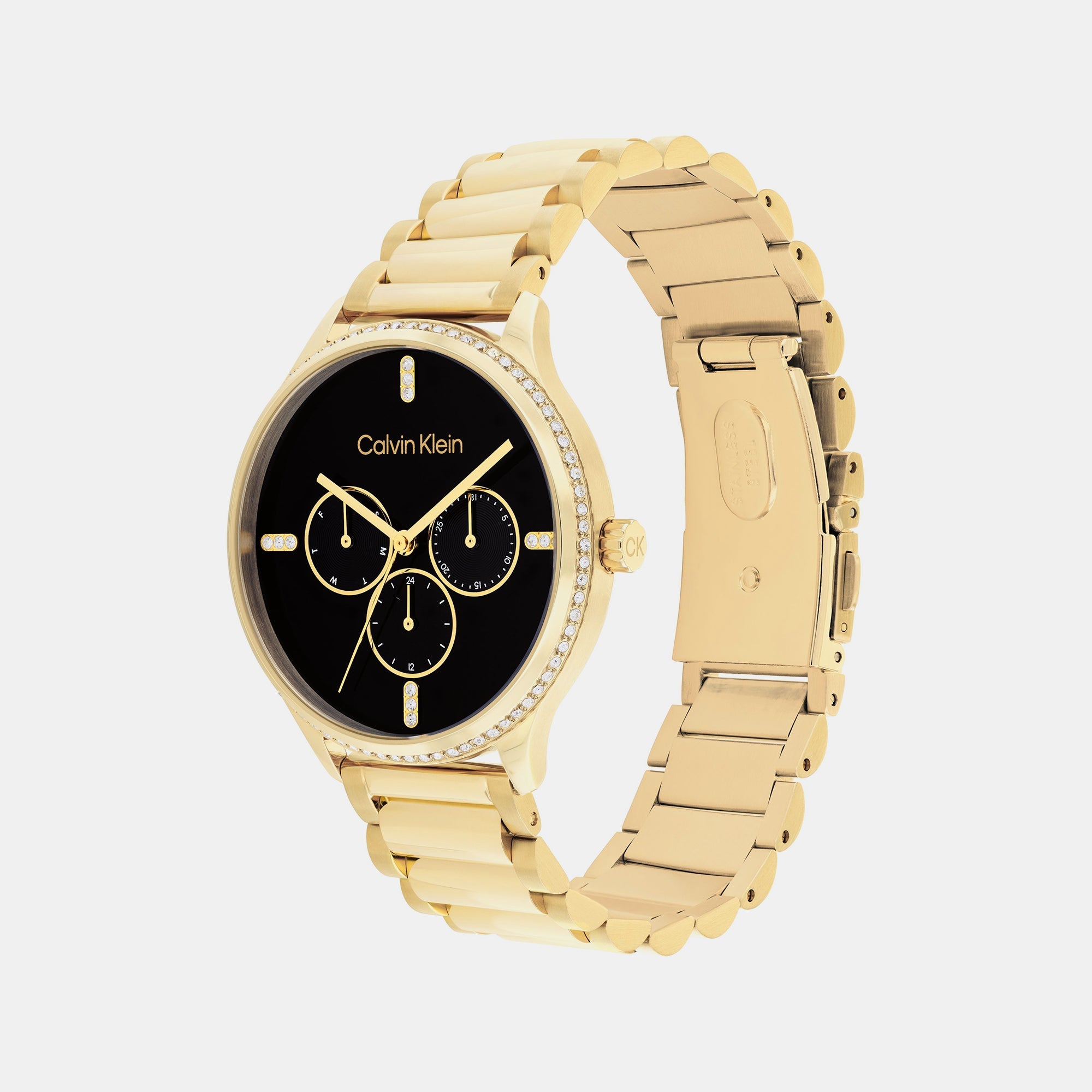 Calvin Klein Ck Dress Women Quartz Black Dial Multi-Function Stainless Steel Watch 25200371 - view 2