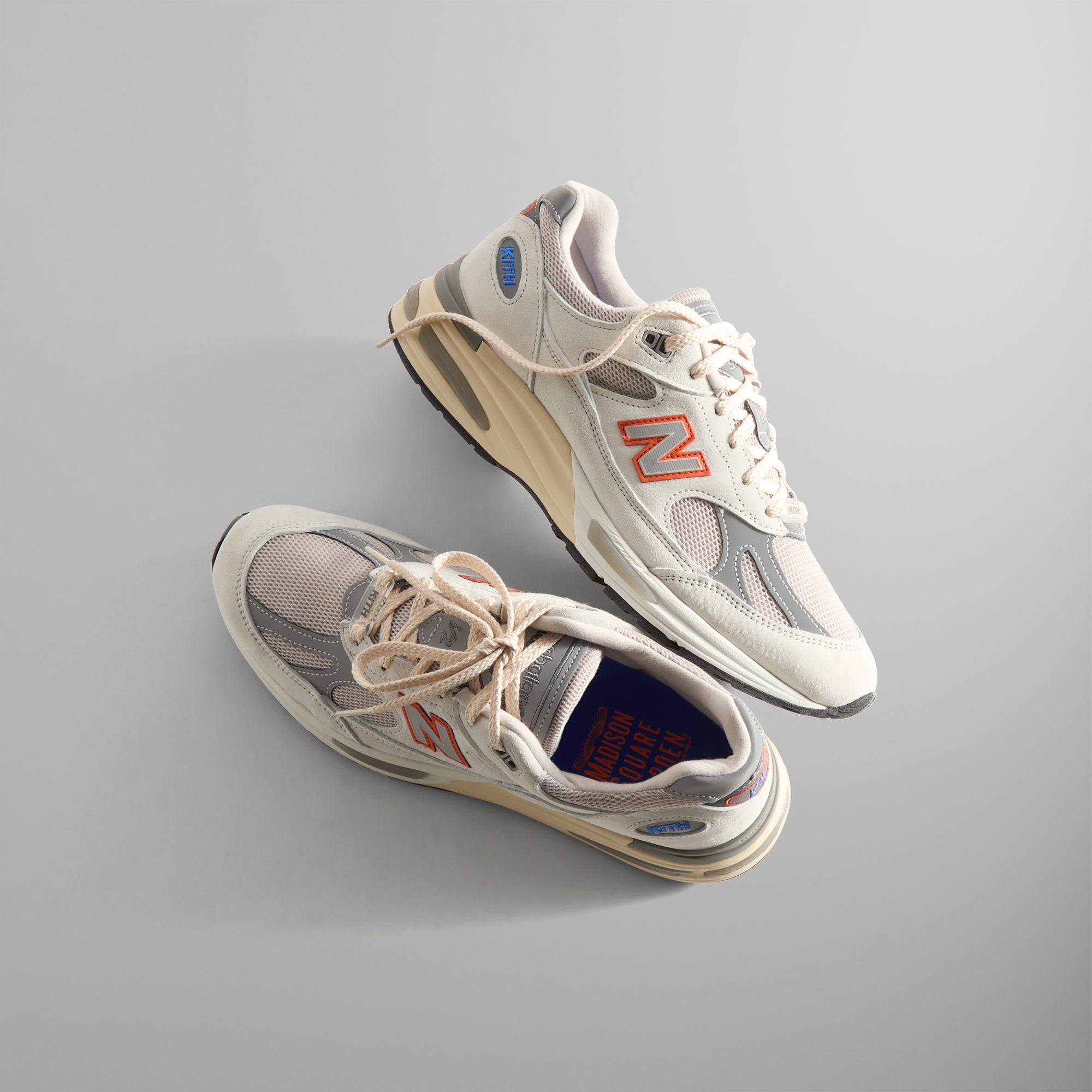 Kith & New Balance Madison Square Garden Made in UK 991V2 - Antarctica / Beige / Castlerock - view 5