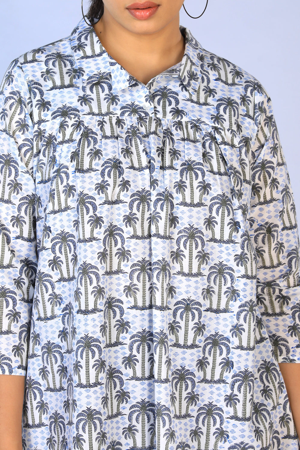 Kalanjali Ethnics Handblock Printed gathered long shirt - view 8