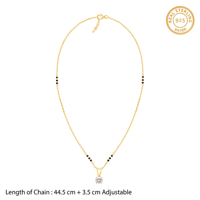 GIVA Jewellery Golden Forever Moments Mangalsutra Set - view 7