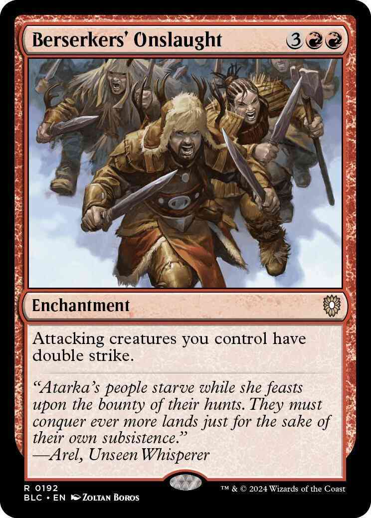 Onslaught 192 bloomburrow – Magic Berserkers' Onslaught [192] [Bloomburrow: Commander] [Non-Foil]