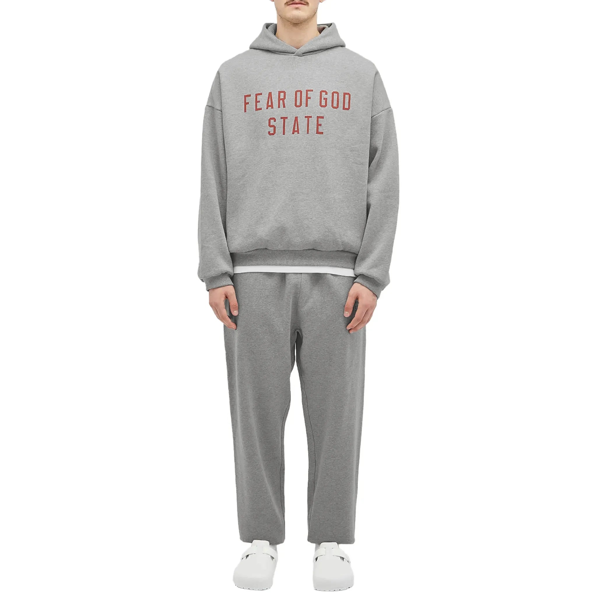 Fear Of God Essentials Fear Of God State Fleece Dark Heather Hoodie (FW24) - view 6