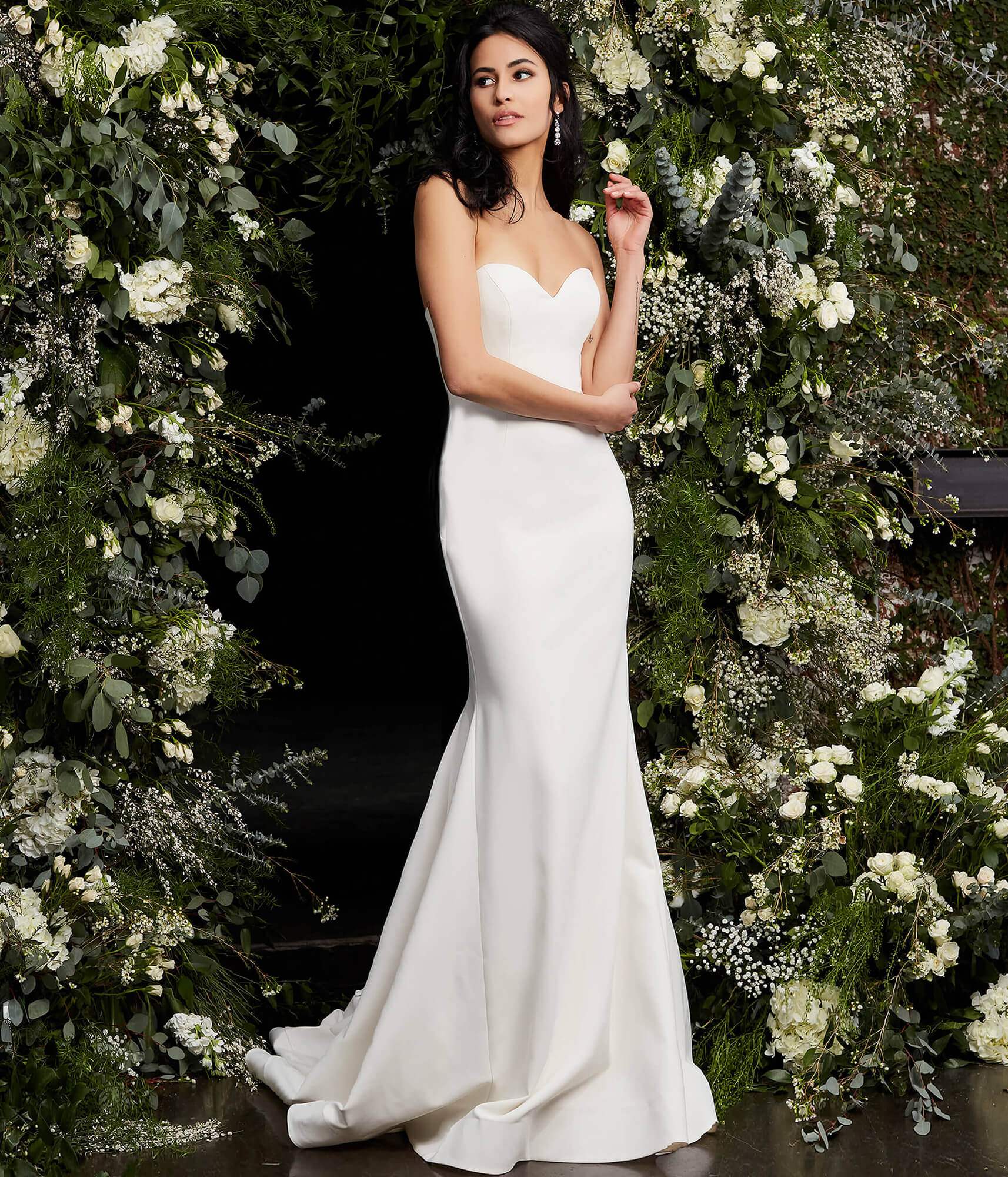 Jovani JB06912 Long Simple Mermaid Wedding Dress