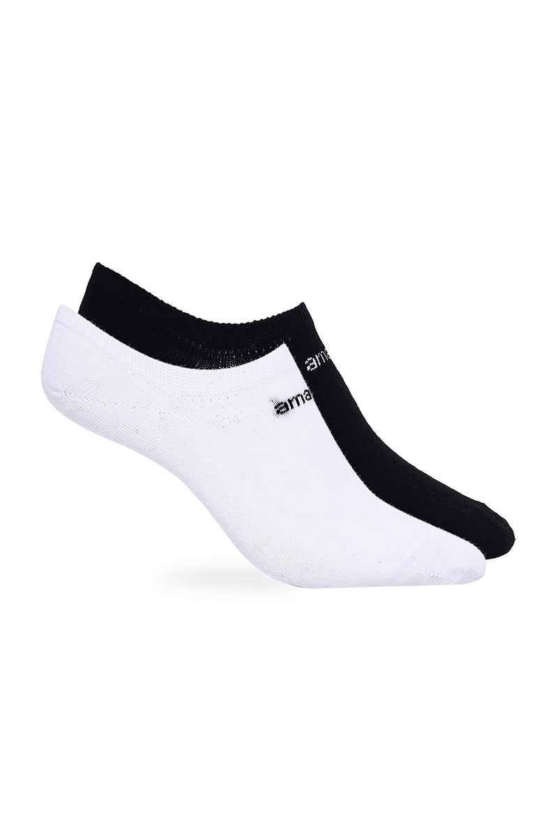 Amante Low Cut Socks (Pack of 2) - Bright White-Black