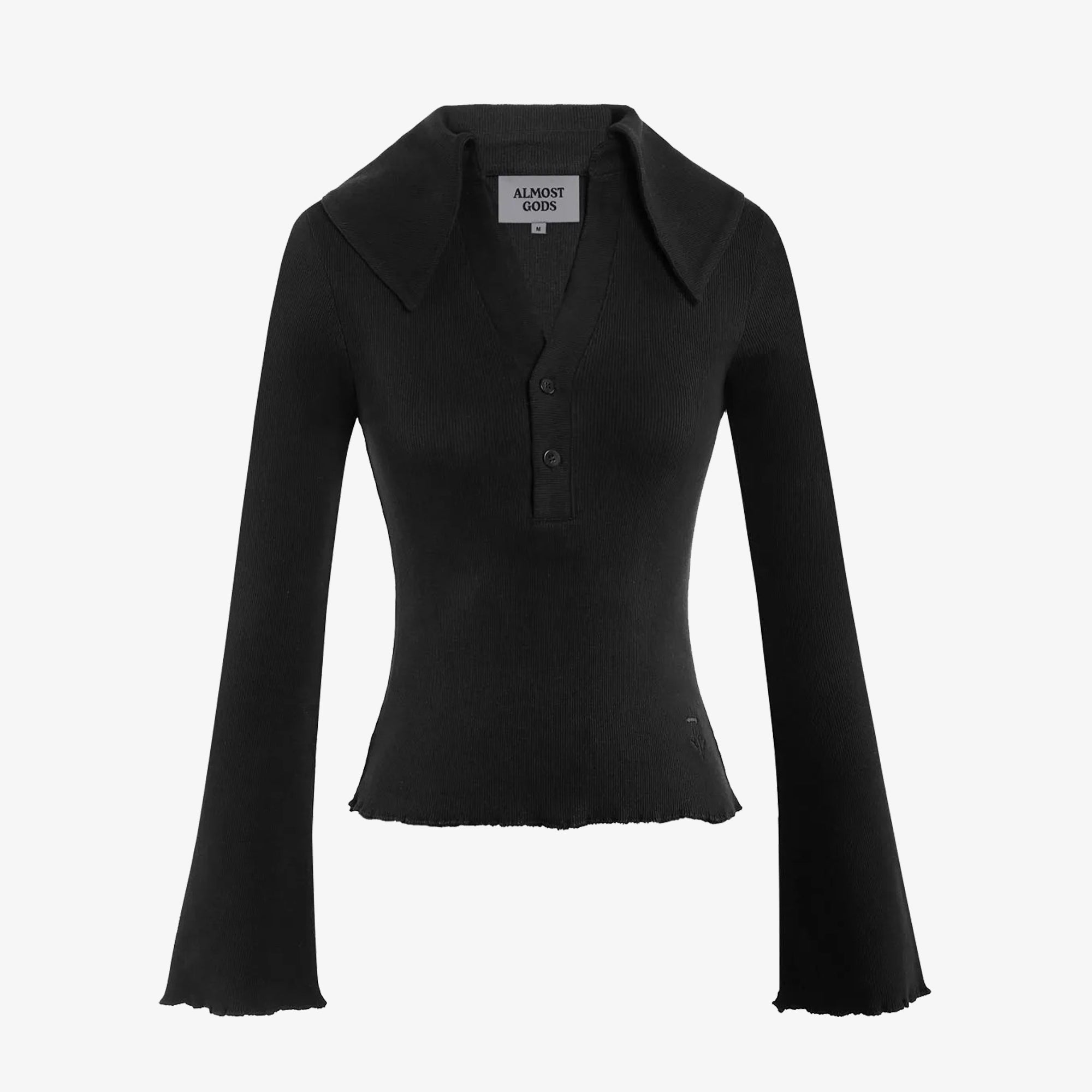 Knit top black – Almost Gods | Meridian Knit Top { Black