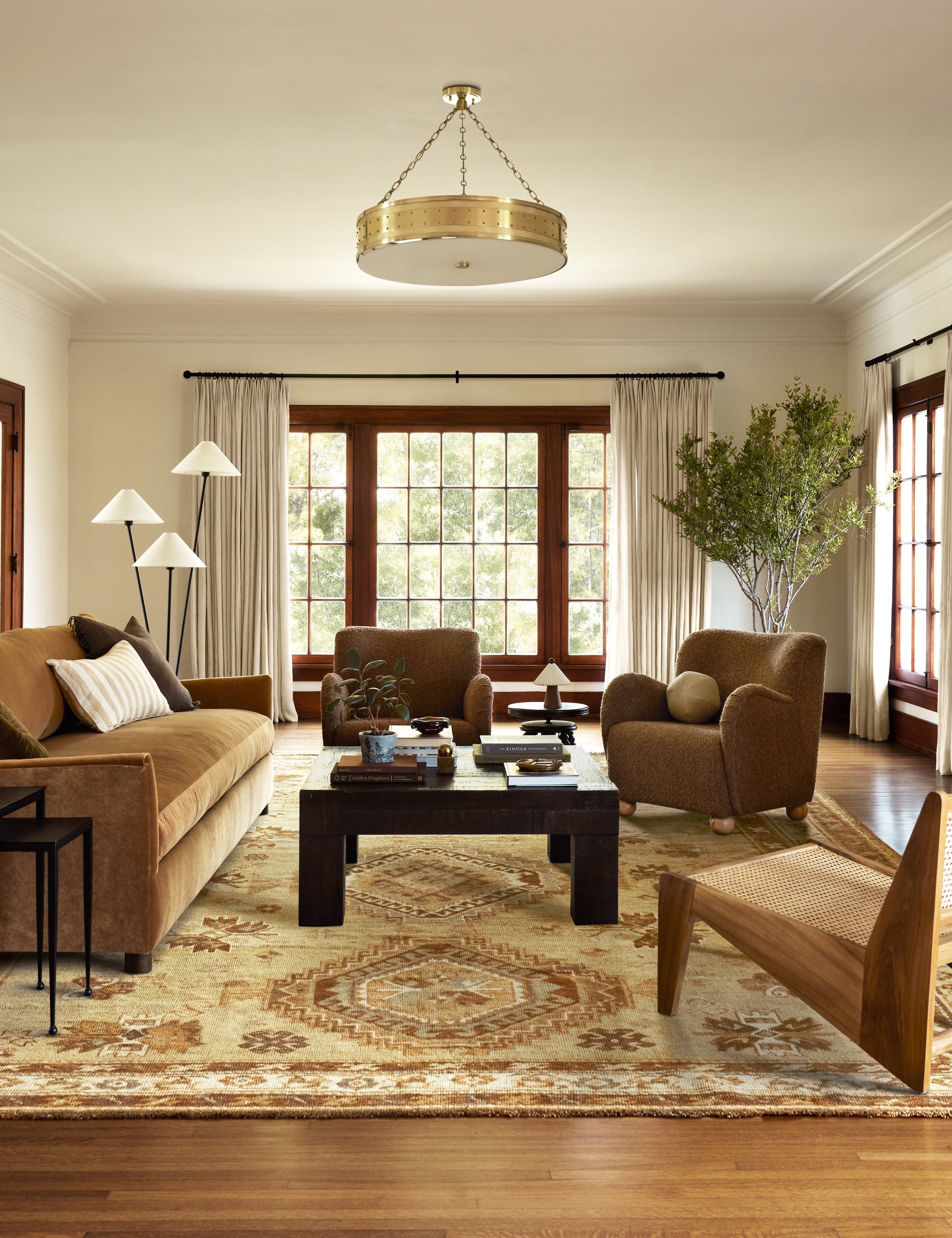 Lulu and Georgia Riggs Square Coffee Table – Brown - view 2