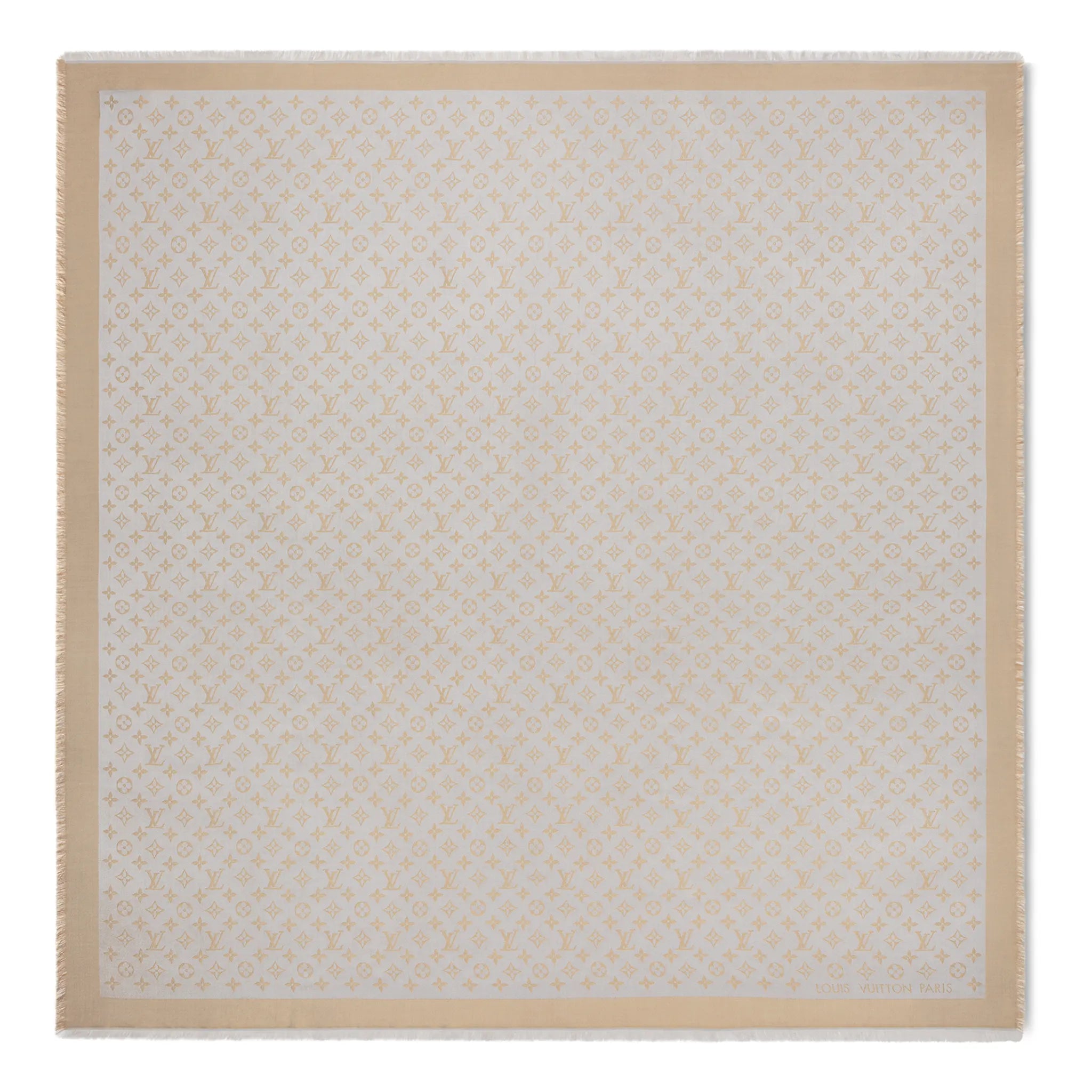 Louis Vuitton Monogram Shine Greige Shawl - view 3