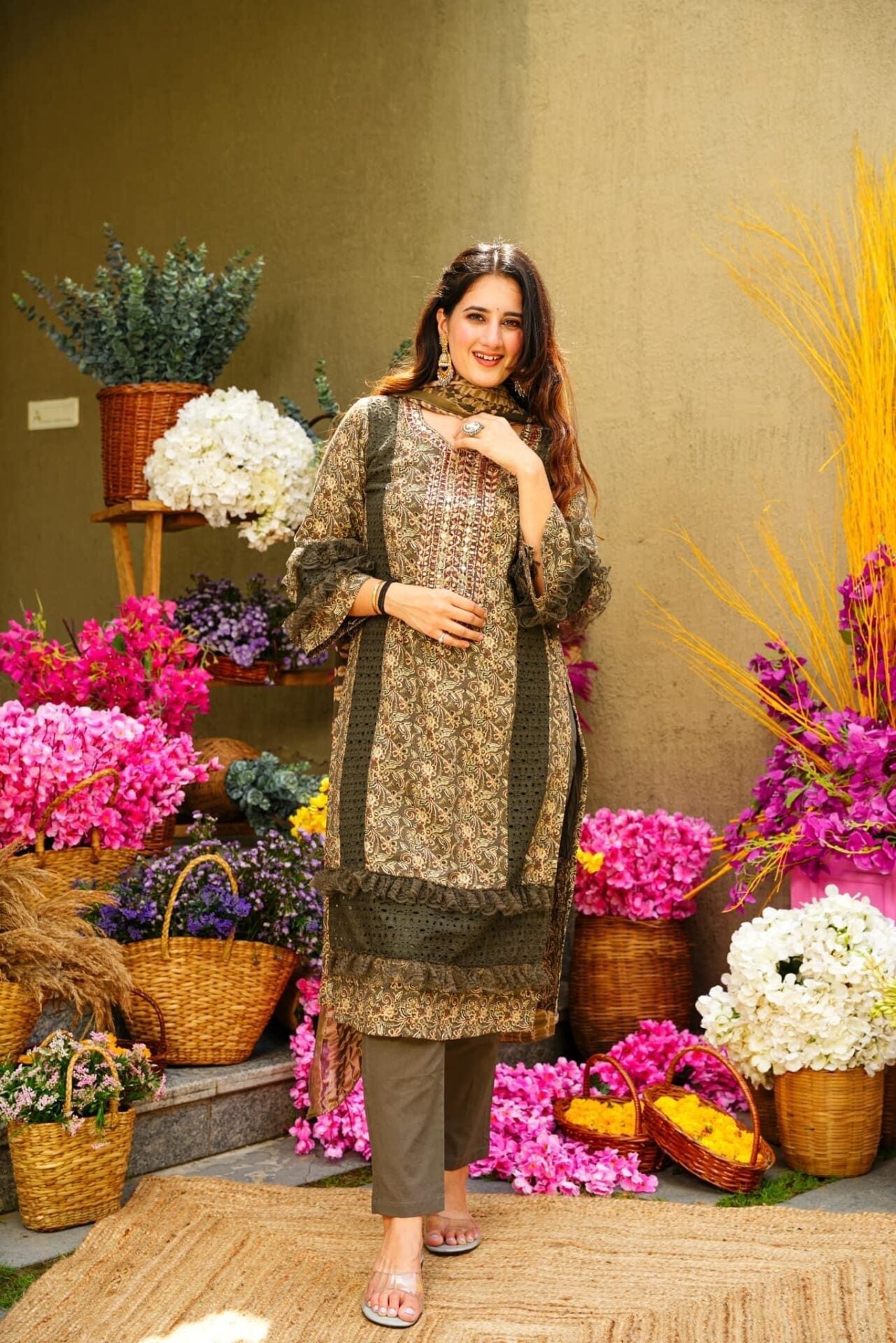 Idaho-o Boho rayon kurta set