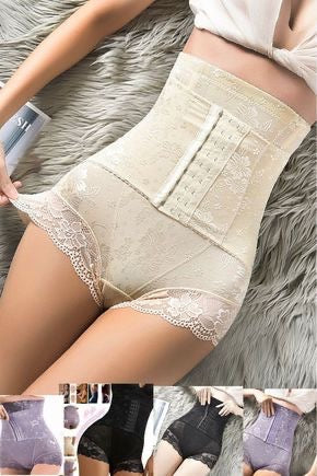 Innerwear Tummy-tucker Lace Shapewear – Black