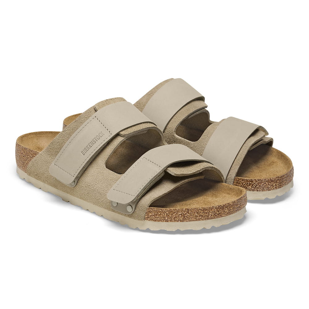 Birkenstock Uji Nubuck Suede Leather – Beige Beige/Taupe - view 2