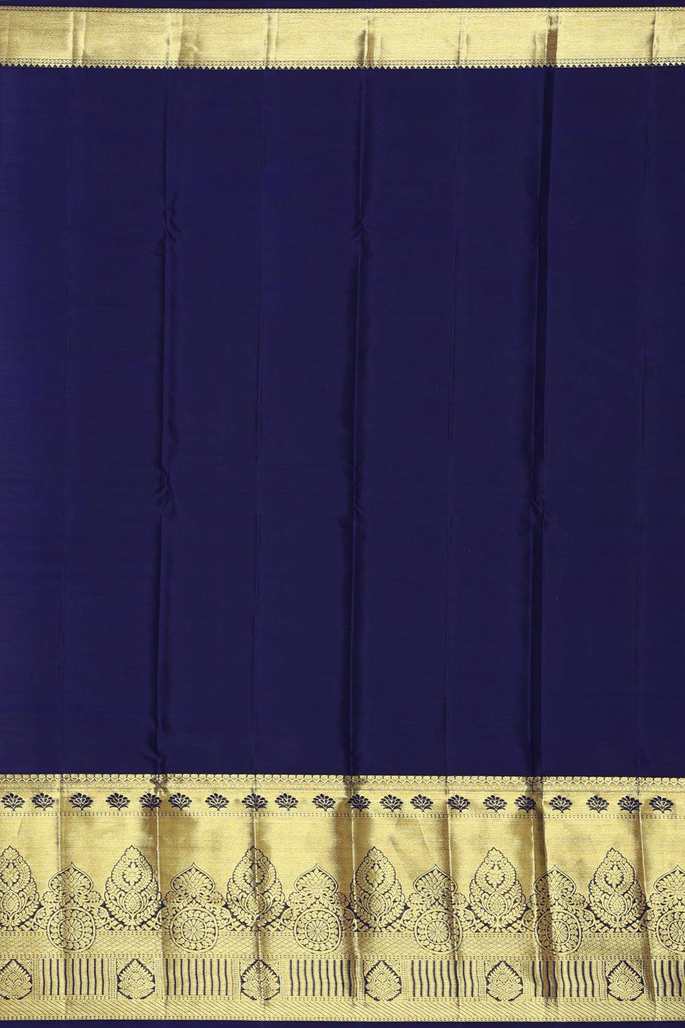 Kalanjali Kanchipattu Bluish Grey Brocade Saree - view 4