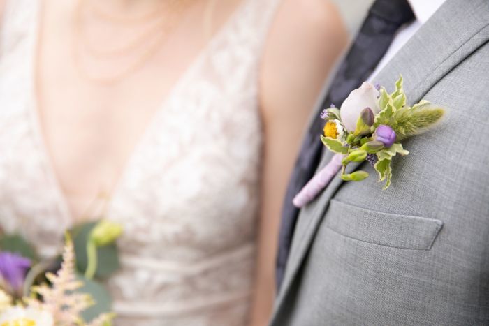 fiftyflowers.com Lavender and Honey Cottage Wedding