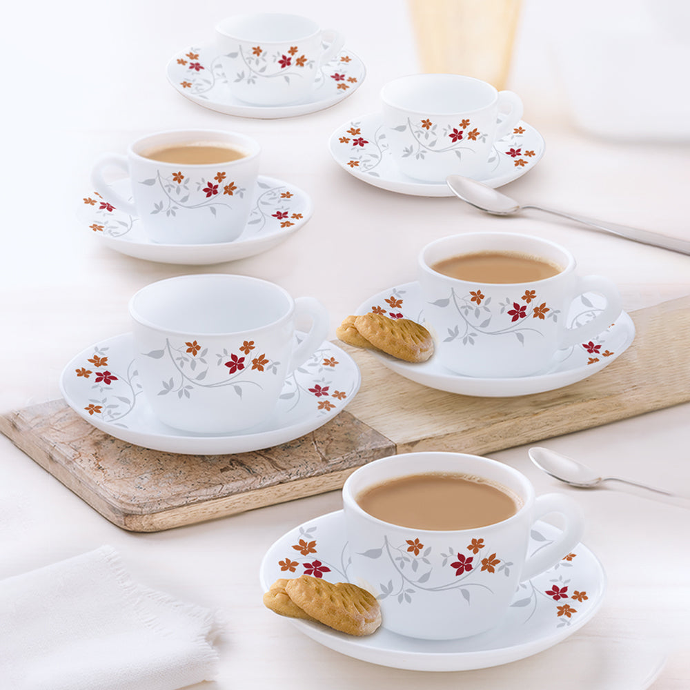 My Borosil Larah By Borosil Rosalie Cup n Saucer Set