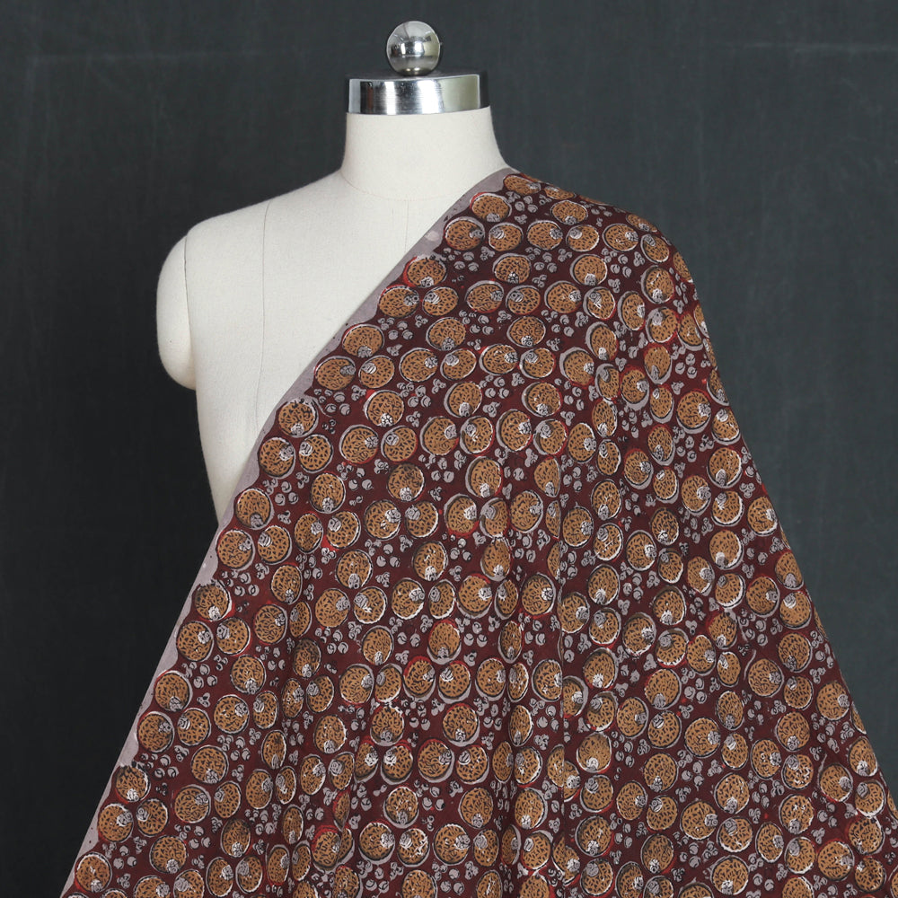 BAGRU DABU PRINTS Brown - Dabu Bagru Block Print Cotton Fabric