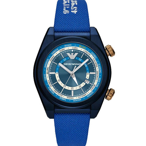 Emporio Armani Federica Blue Dial Men 43mm AR11564