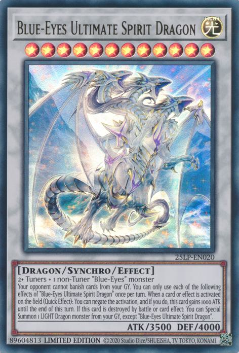 Yu-Gi-Oh! Blue-Eyes Ultimate Spirit Dragon - 25LP-EN020 - Ultra Rare - Limited