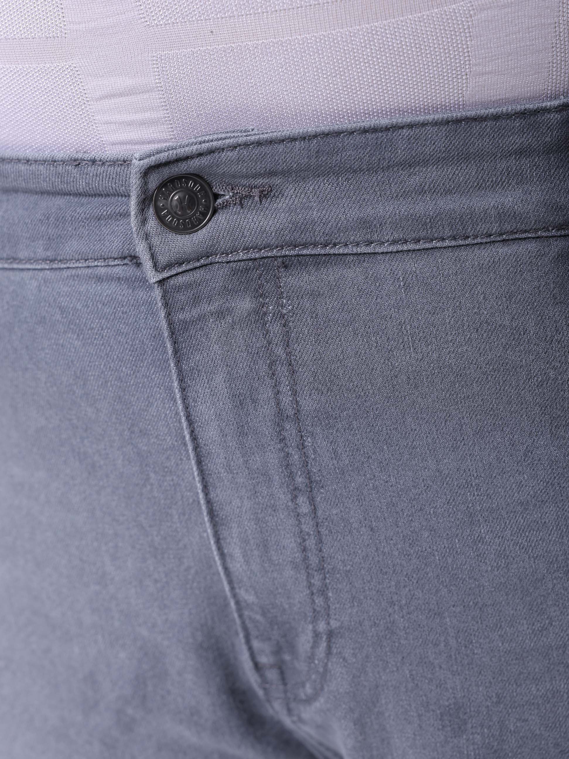 HARDSODA Men's Plus Size Grey Vintage Straight Fit Solid Jeans - view 7