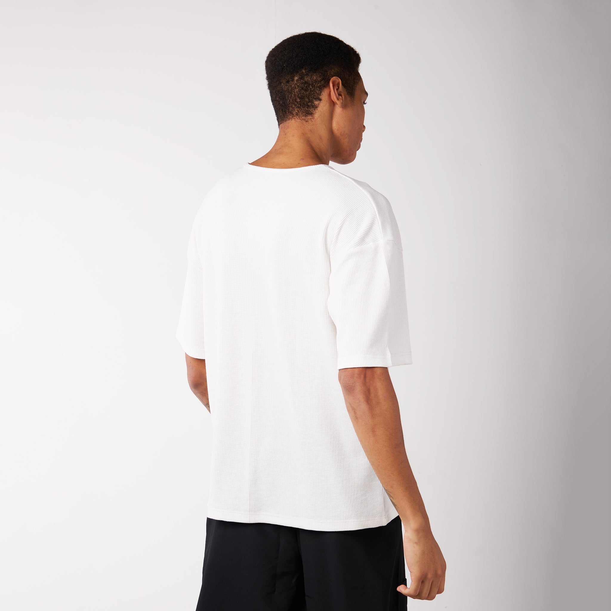 IZF White Oversized textured knit top - view 2