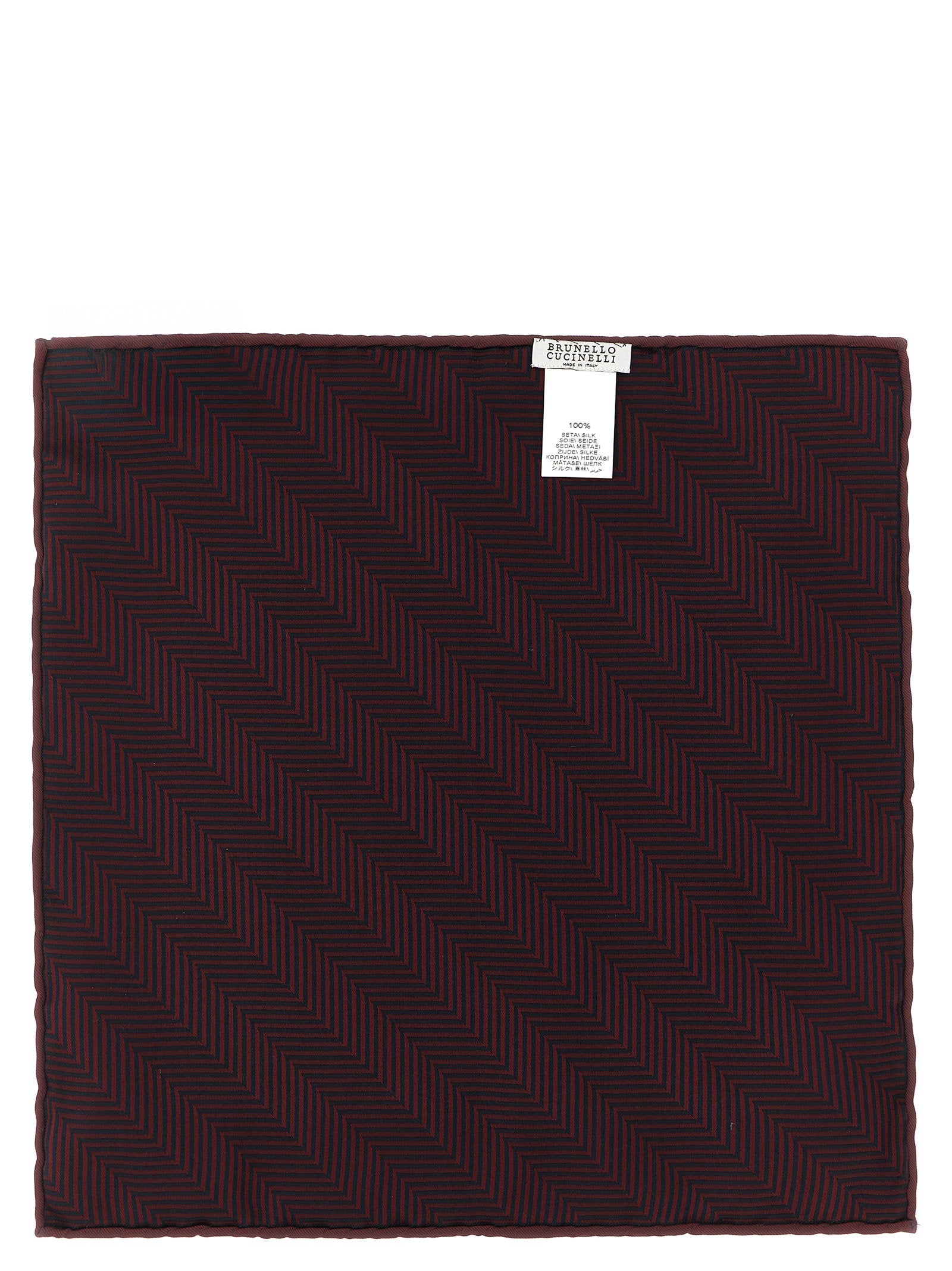Brunello Cucinelli Chevron Pocket Clutch – 100% silk - view 2