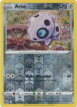 Common swsh125-087 reverse – Pokémon Aron - 087/159 - Common [swsh125-087] [Reverse Holo]