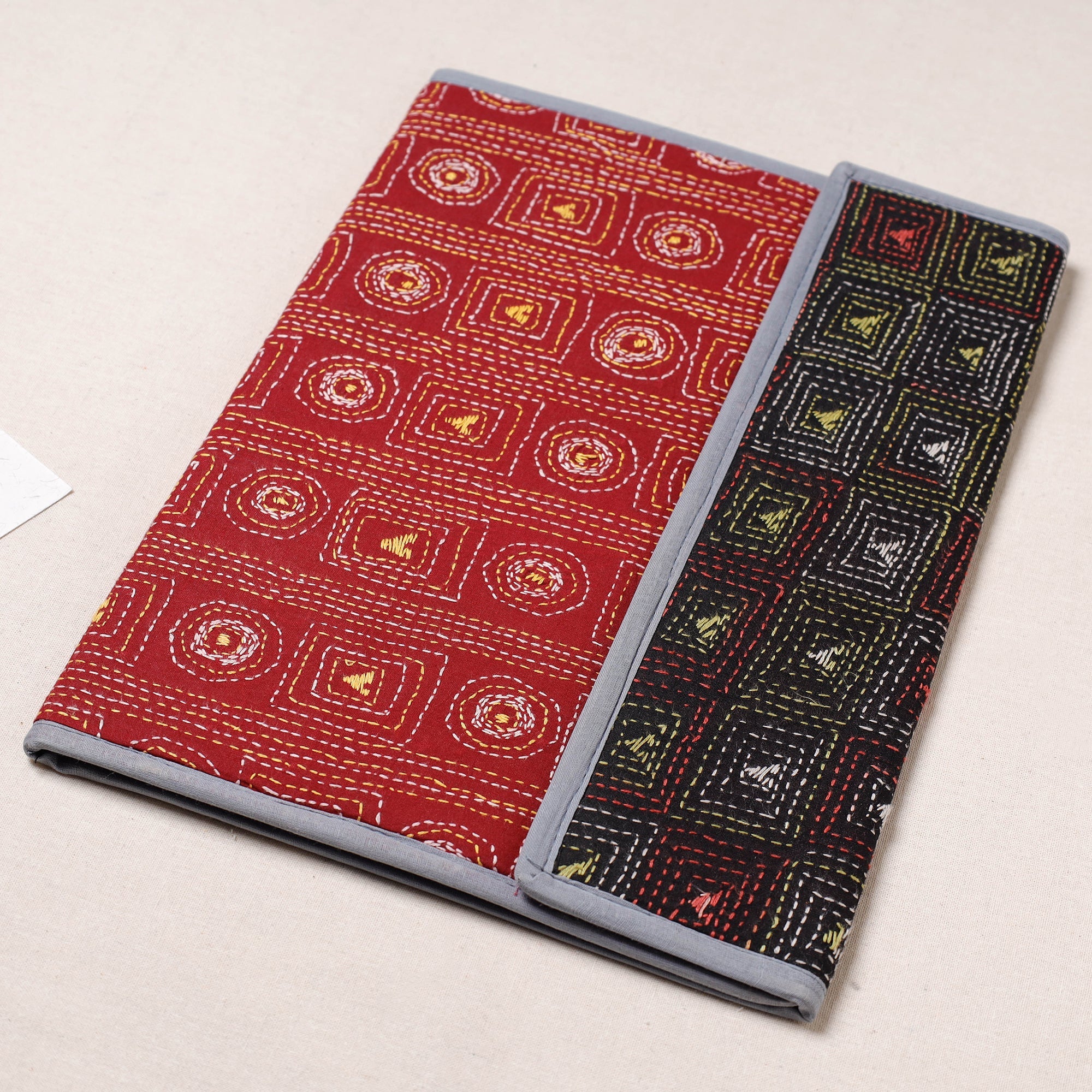 ASALKAAR Bengal Kantha Work Handcrafted File Folder - view 2