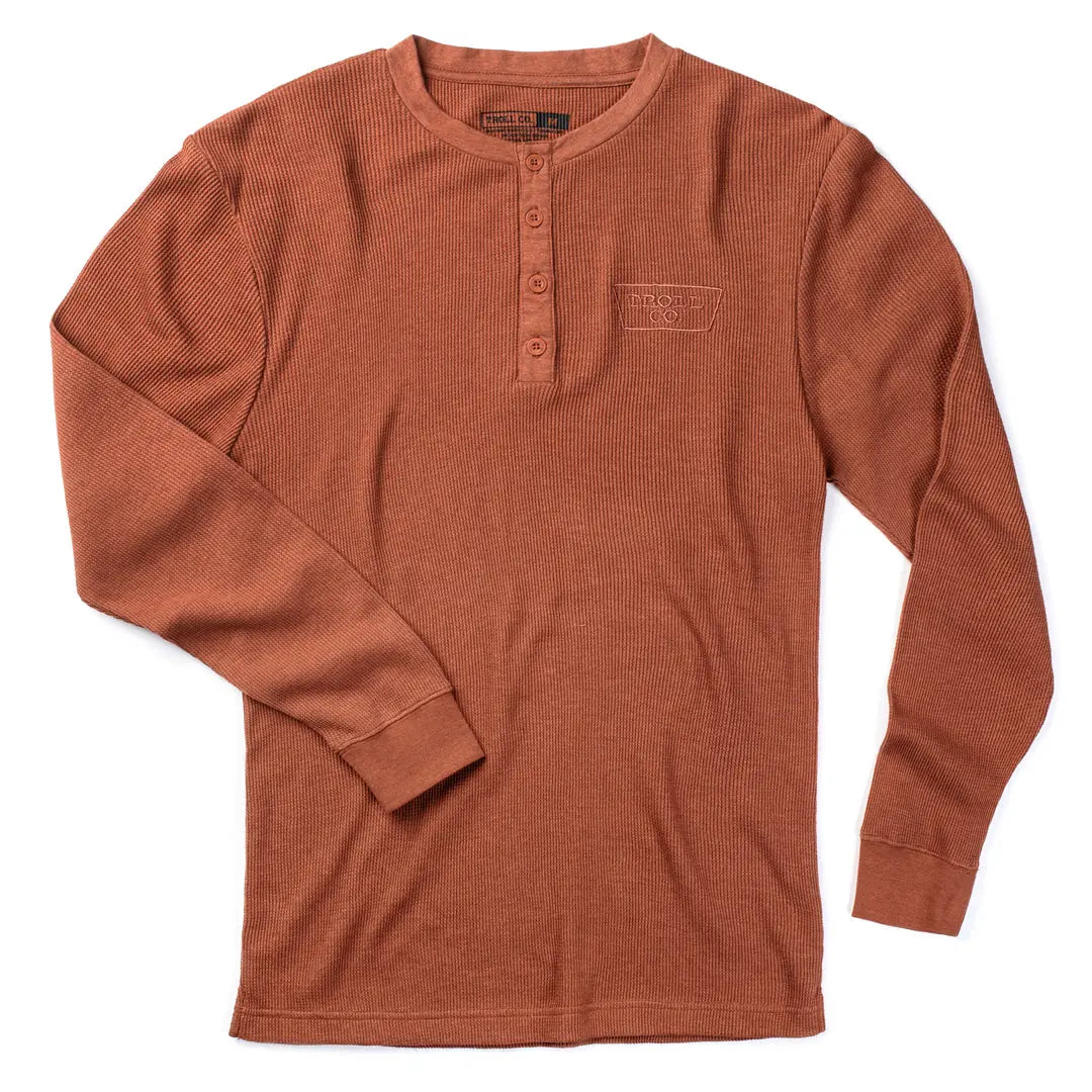 Radial Ironman Knit Henley – Brick