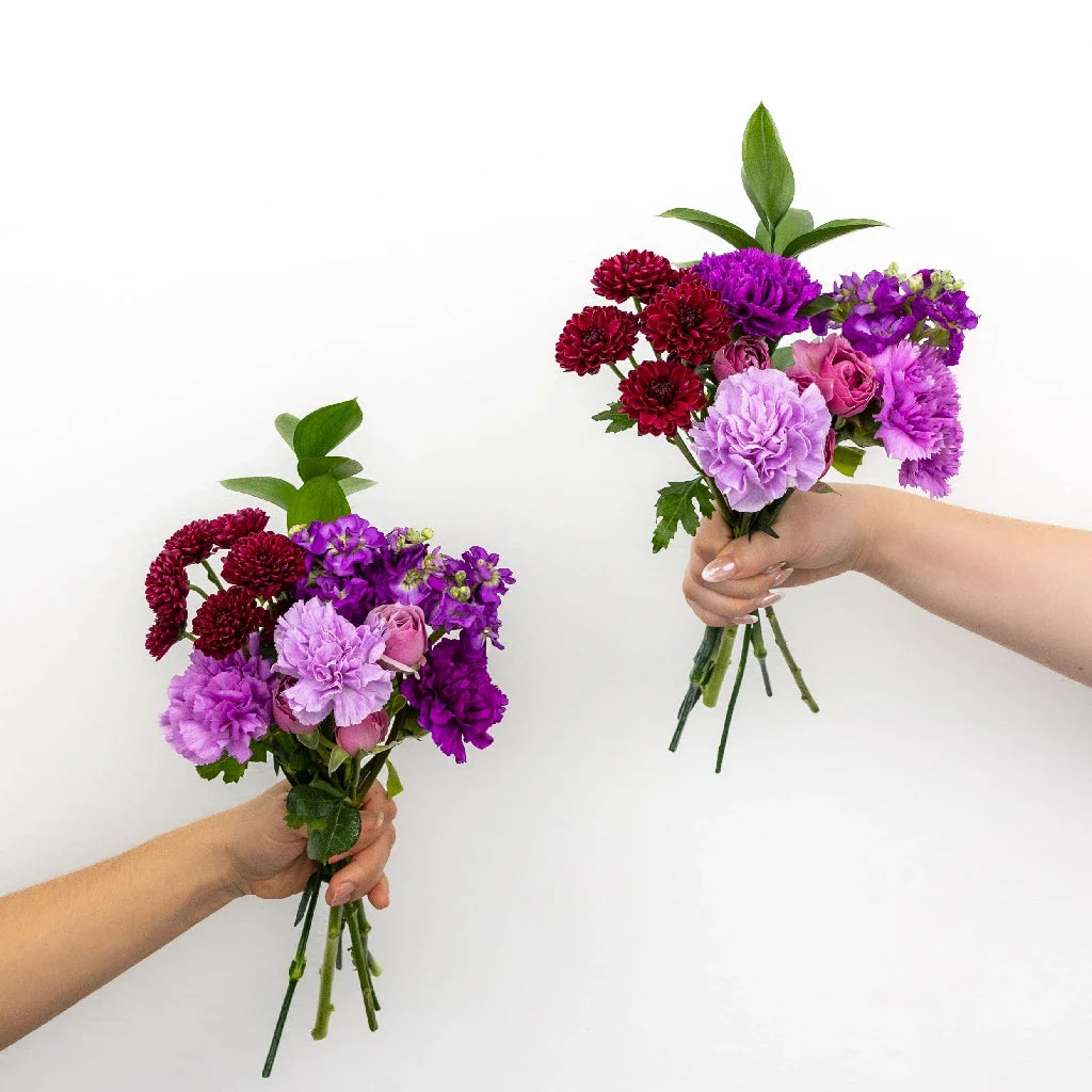 FiftyFlowers Shades Of Purple Bouquet Bar Flower Kit