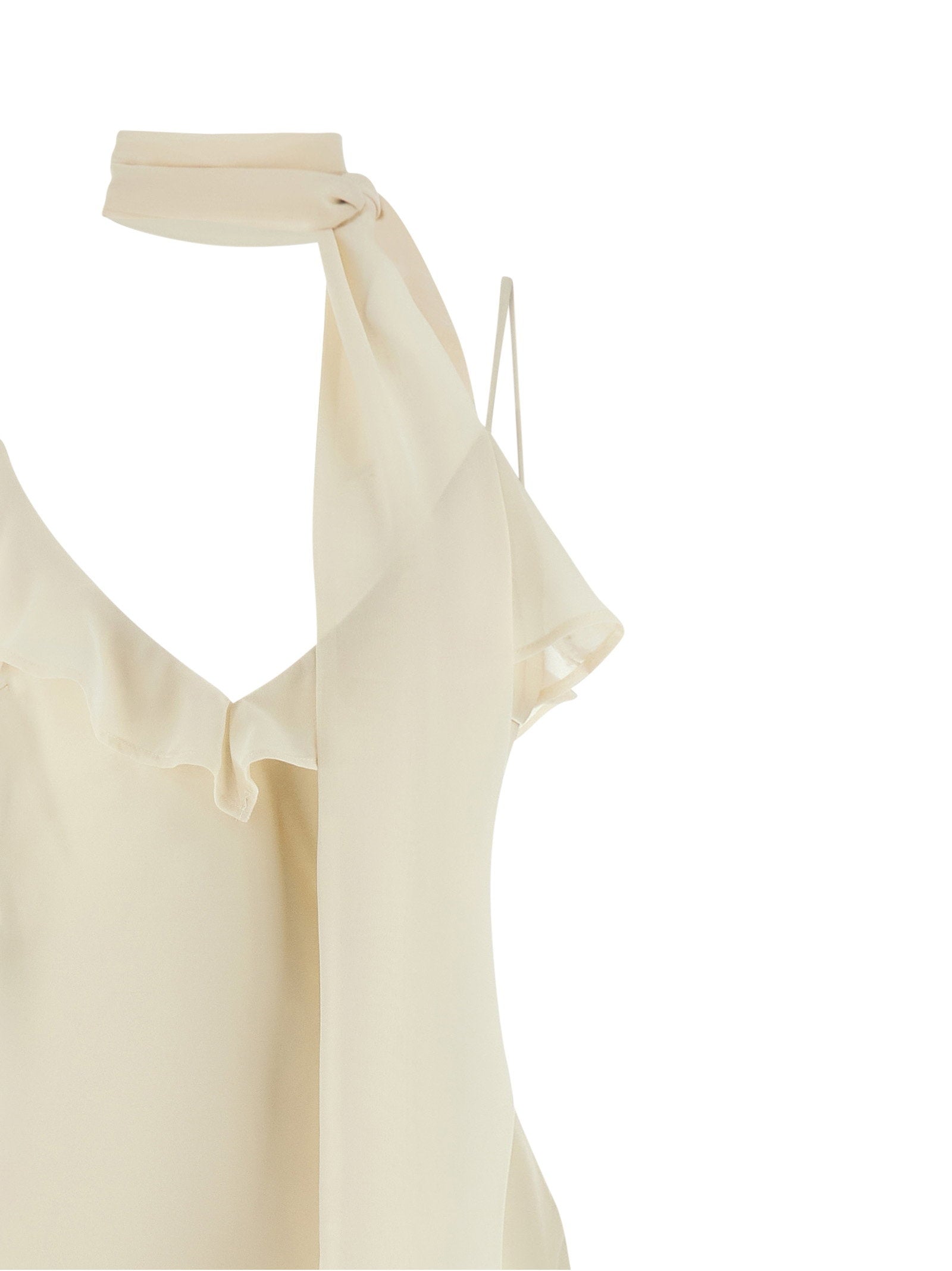 Rotate Birger Christensen Slip Dress With Scarf - view 3