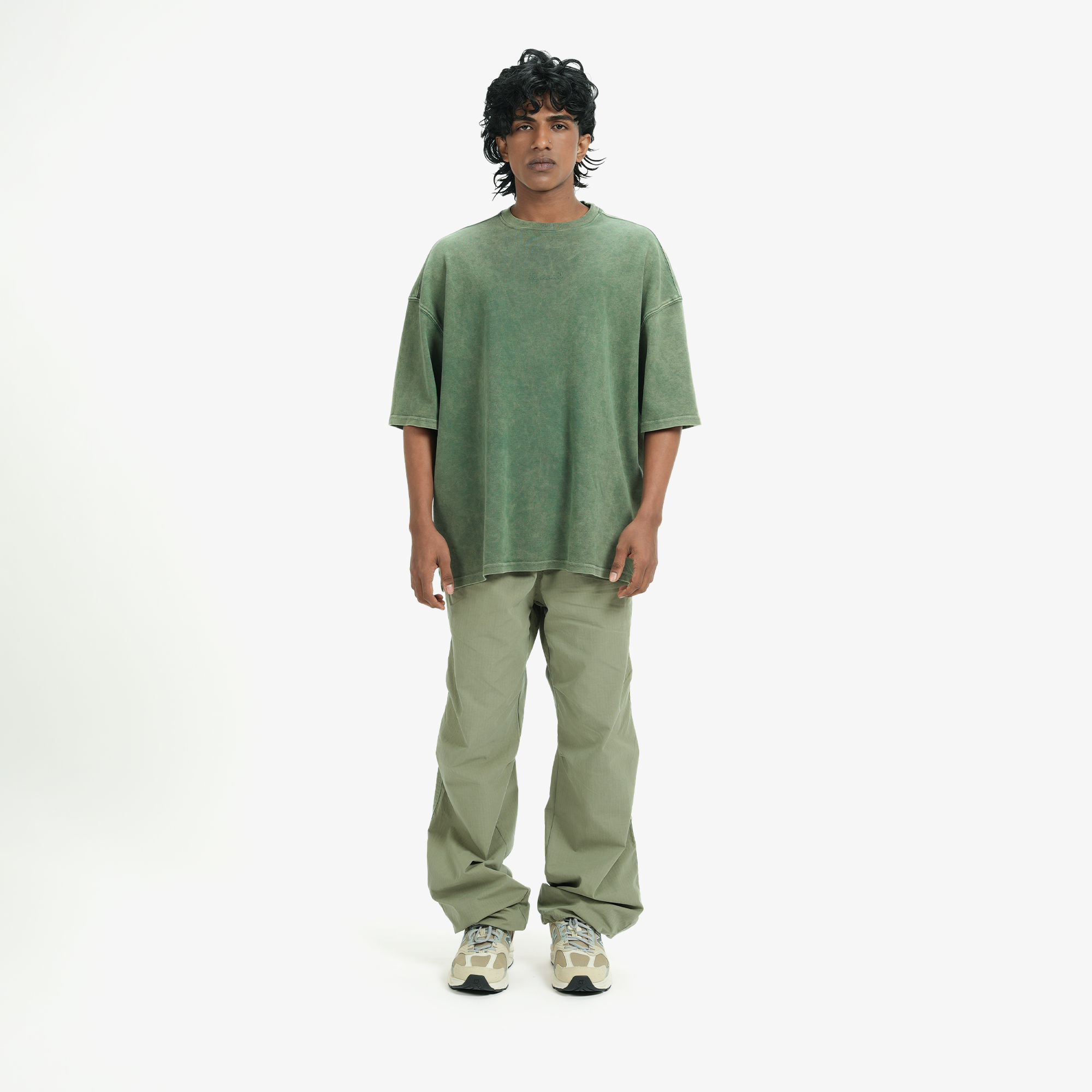 Superkicks | SIGNATURE WASHED TEE { OLIVE GREEN - view 4