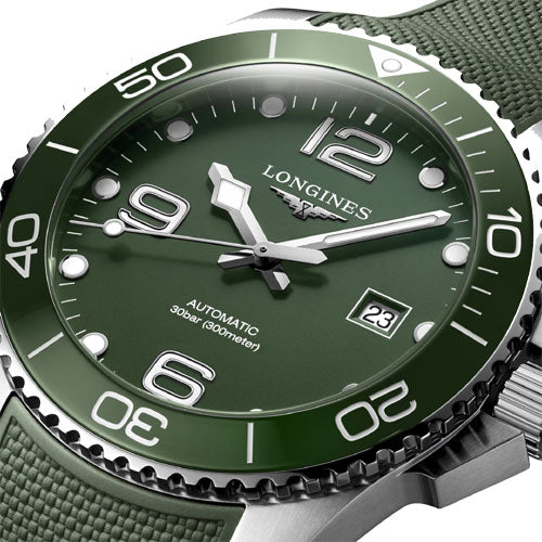 Longines Hydroconquest Green Matt Dial Men 43mm - view 3