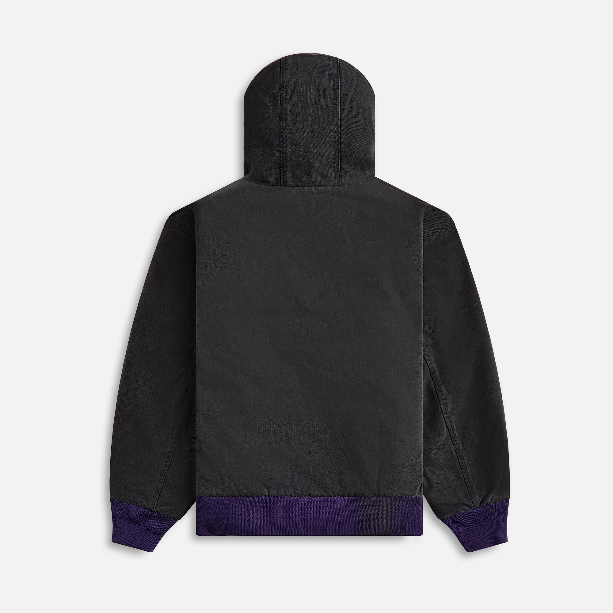 Needles Zipped Work Hoodie 11oz Cotton Oxford - Black - view 2