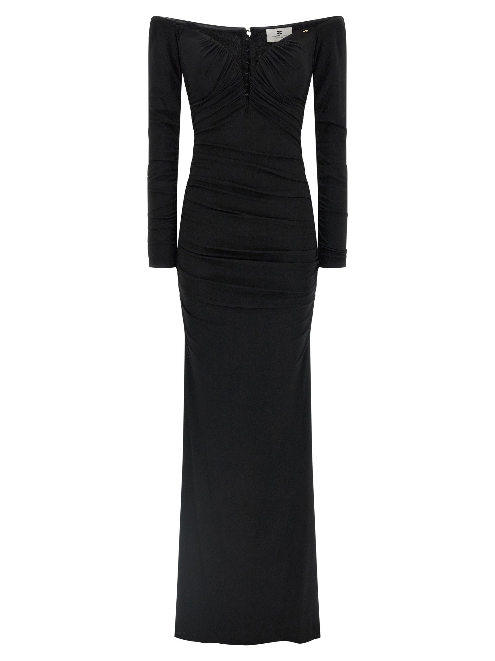 Elisabetta Franchi Red Carpet Dress – 95% viscose, 5% elastane