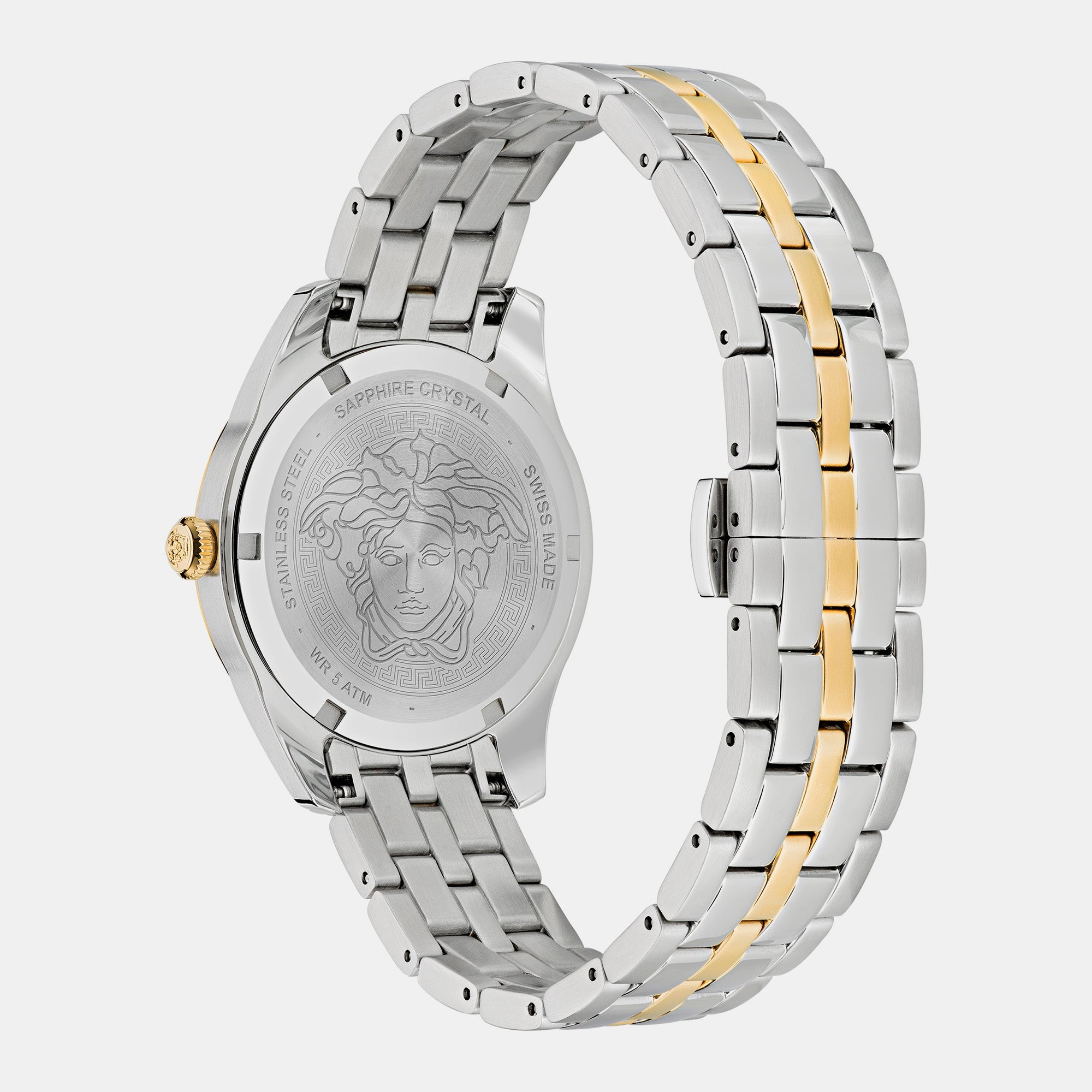 Versace Greca Women Quartz Gold Dial Analog Stainless Steel Watch VE6C00523 - view 2