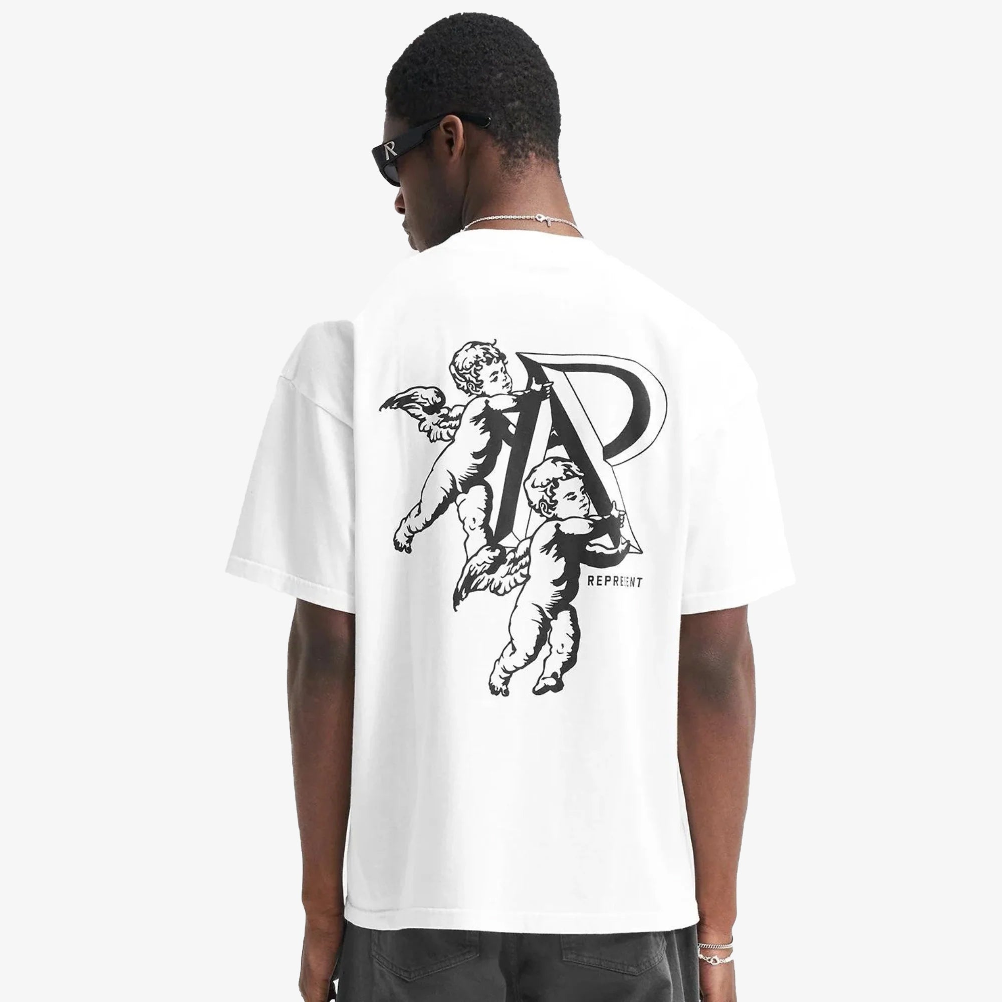 Represent | CHERUB INITIAL T-SHIRT { FLAT WHITE