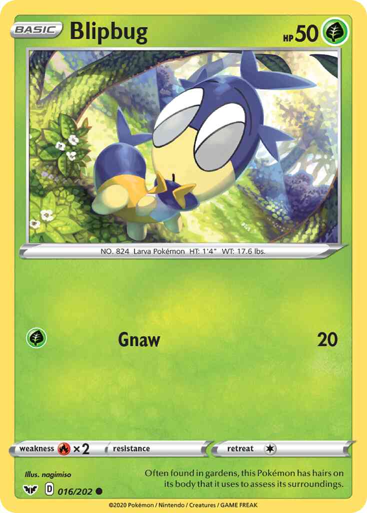Common swsh1-016 non-holo – Pokémon Blipbug - 016/202 - Common [swsh1-016] [Non-Holo]