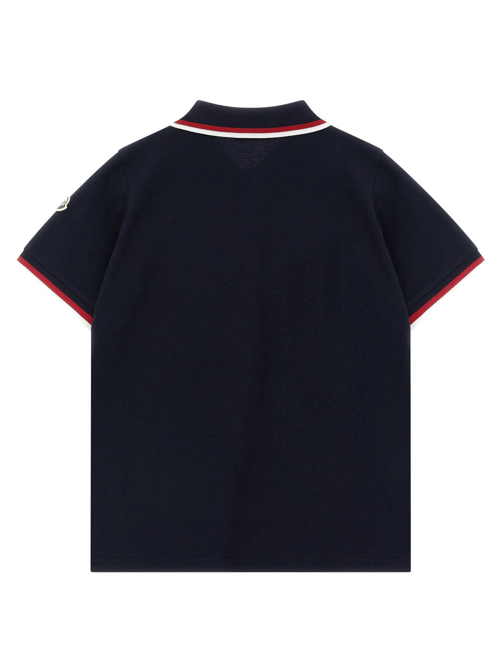 Moncler Enfant Tricolor Polo Shirt – 100% cotton - view 2