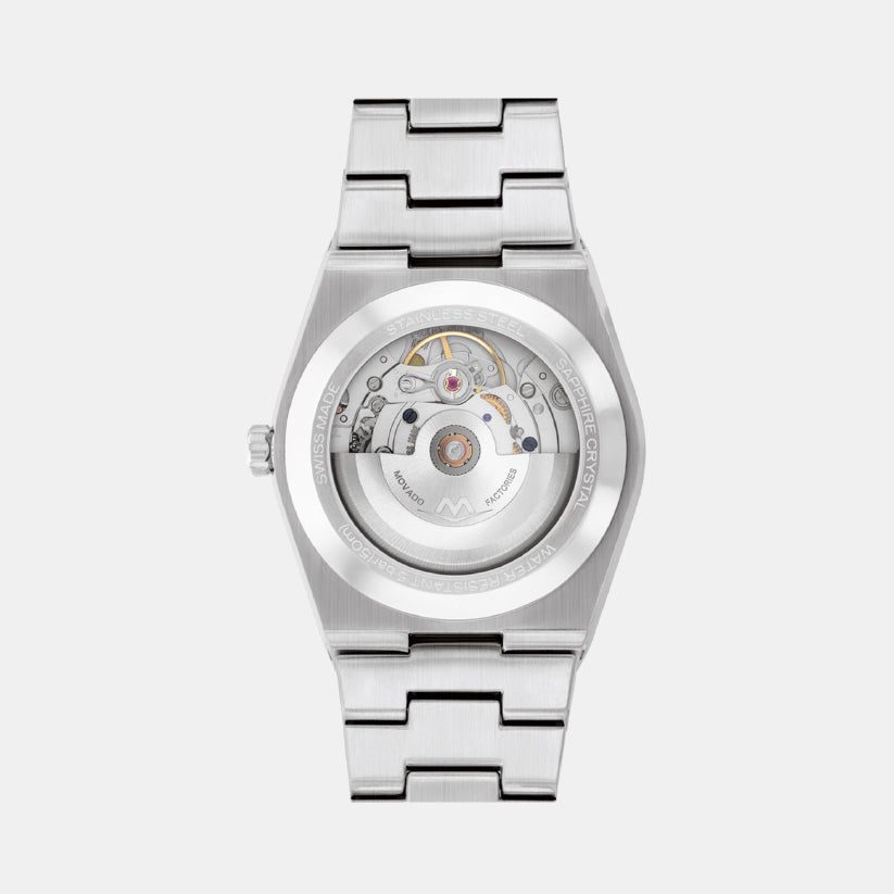 Movado Bold Quest Unisex Automatic Blue Dial Analog Stainless Steel Watch 3600940 - view 3