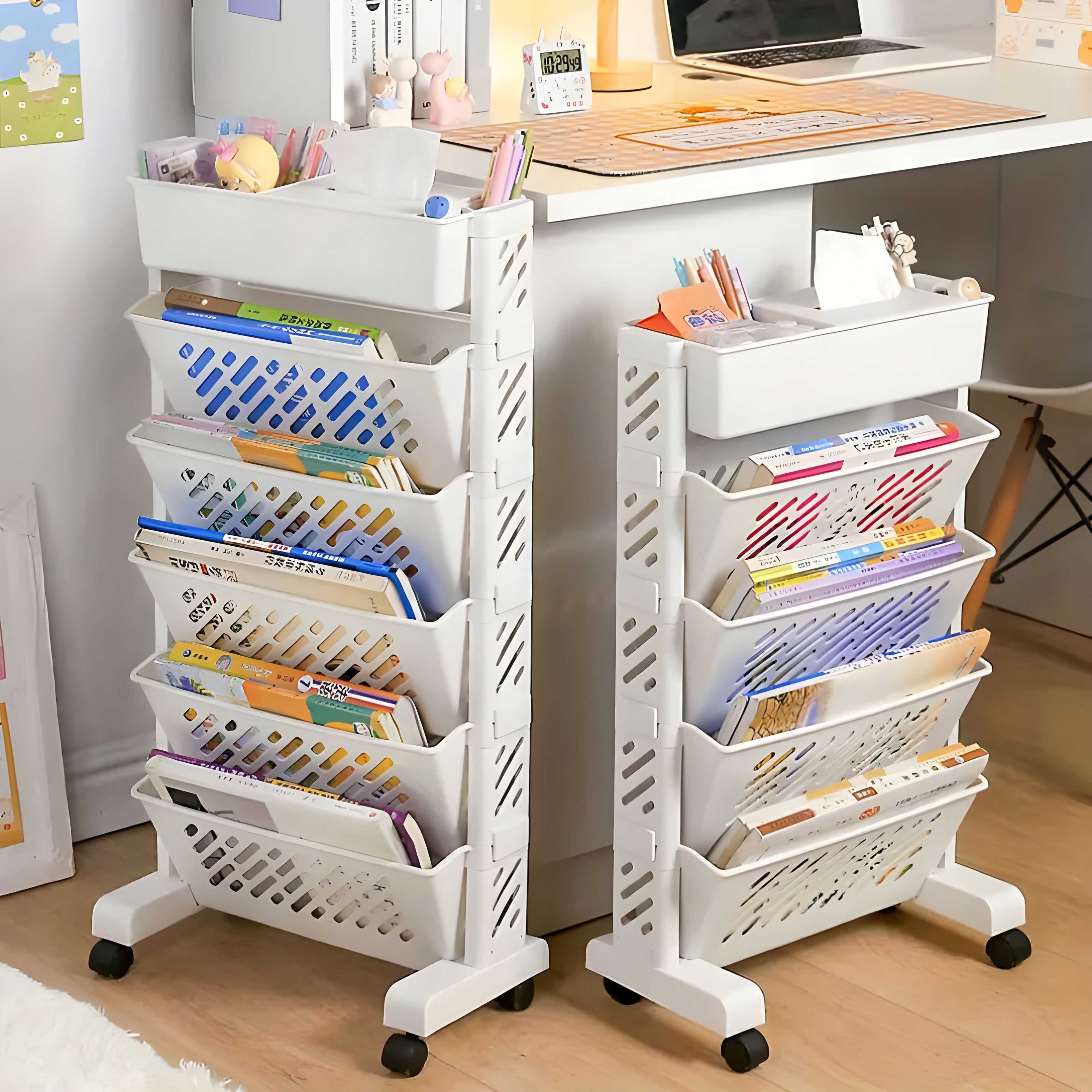 Catterton Moveble Bookcase Storage Organizer????{Big Size} - view 2