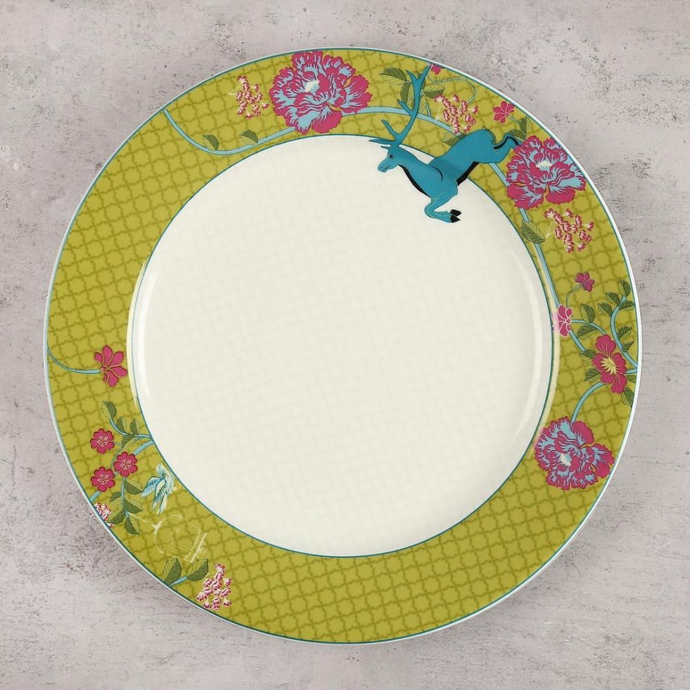 India Circus Nature Essence Paradise Dinner Plate | 1 Pc
