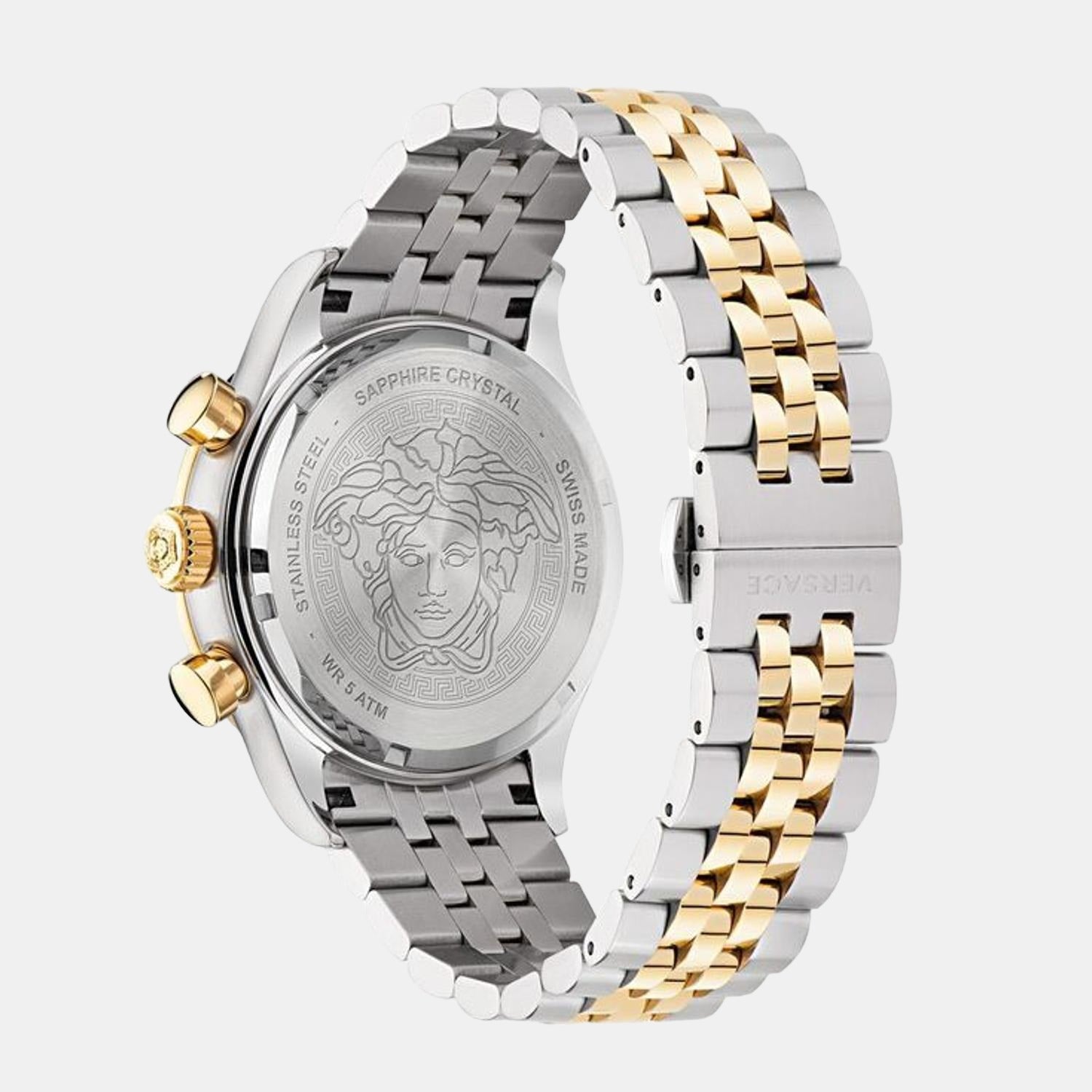 Versace Hellenyium Men Quartz White Dial Chronograph Stainless Steel Watch VE2U00422 - view 2