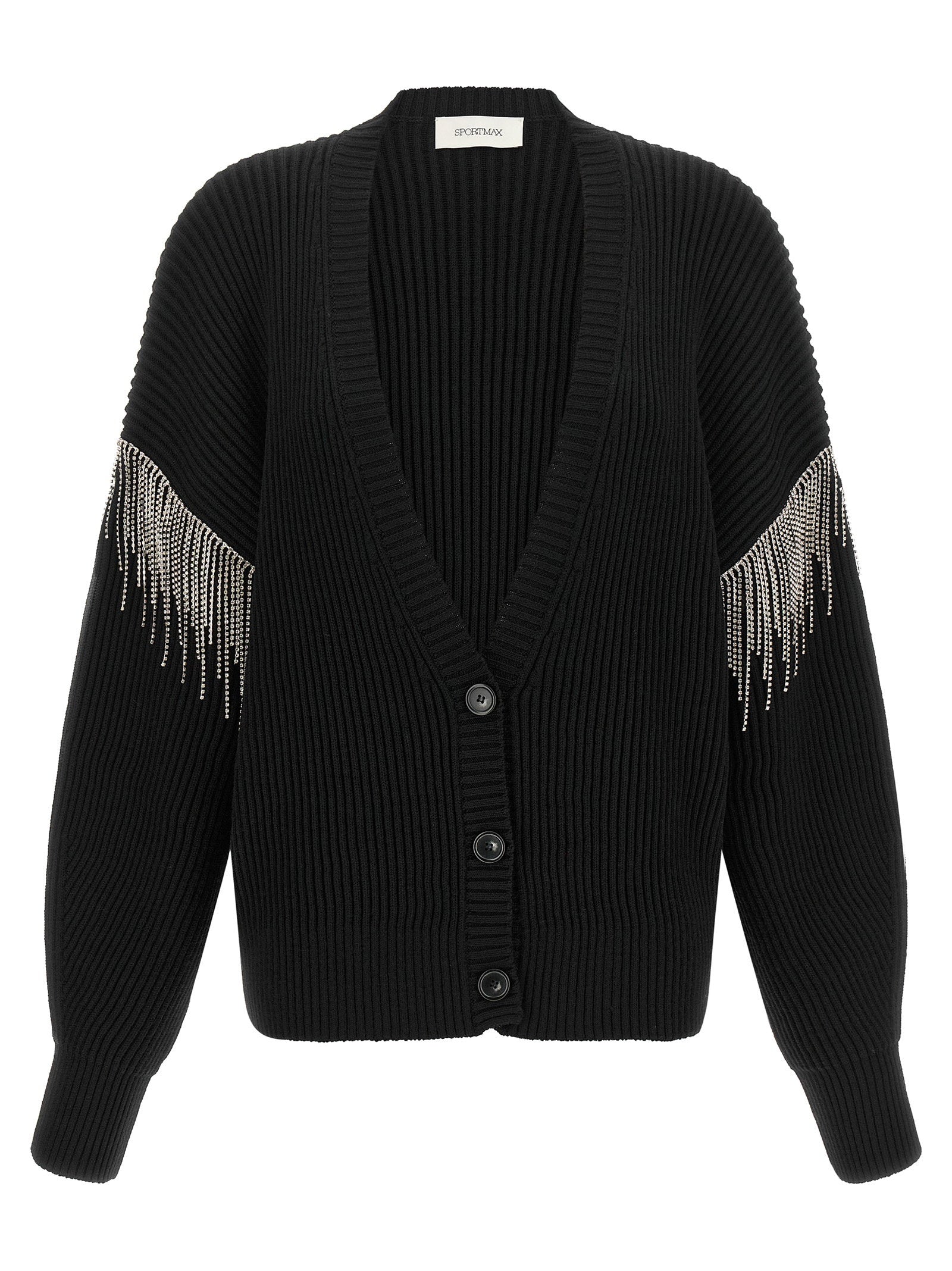 Sportmax Spxpagine Cardigan – 100% virgin wool