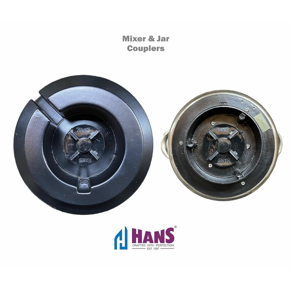 HANS Dominar X Pro 2500 Watts 3.5 HP Commercial Mixer Grinder With 3 Jar Heavy Duty | Black Grey - view 9