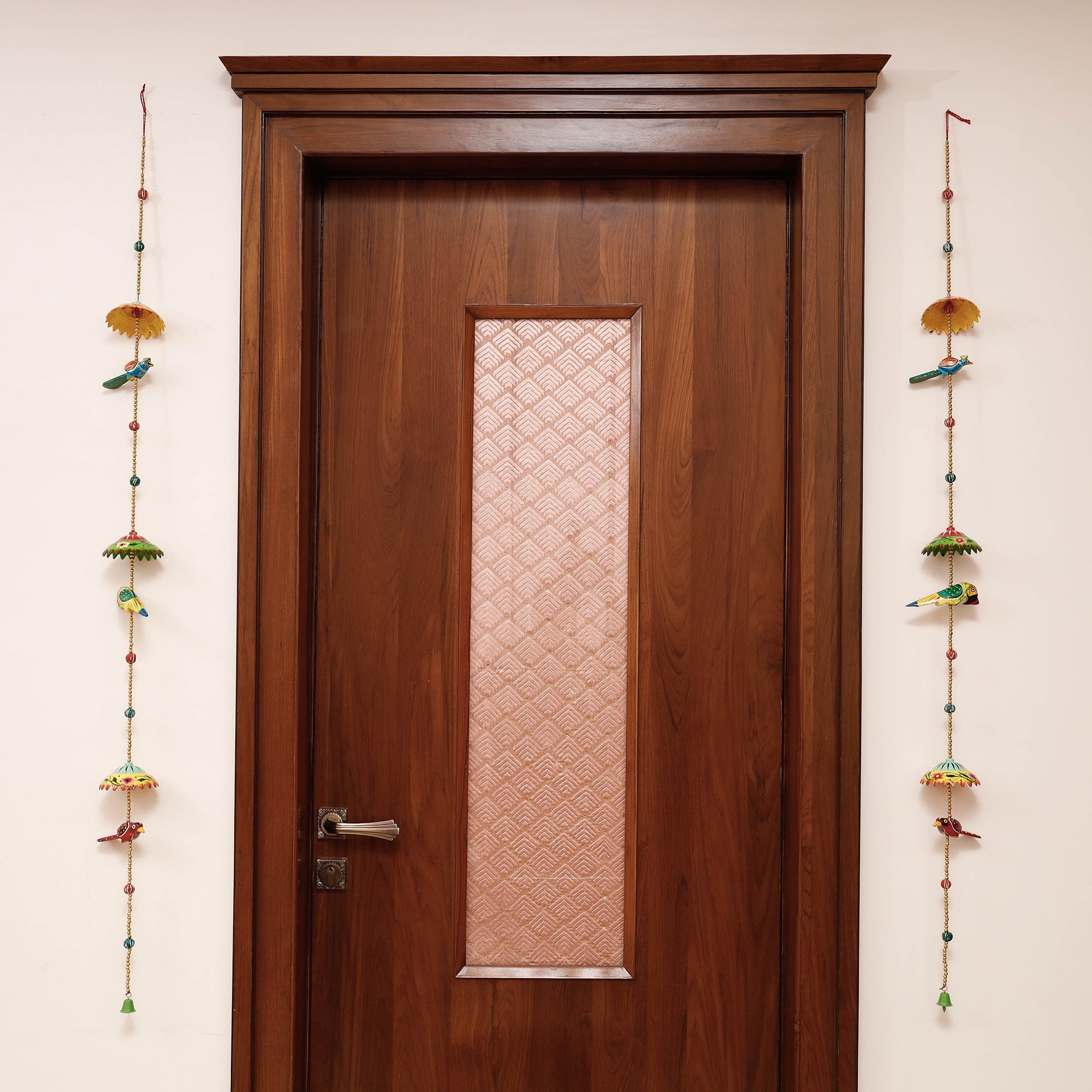 DEVENDRA SINGH Banaras Handpainted Wooden & Beadwork Decorative Hangings (Set of 2) - view 2