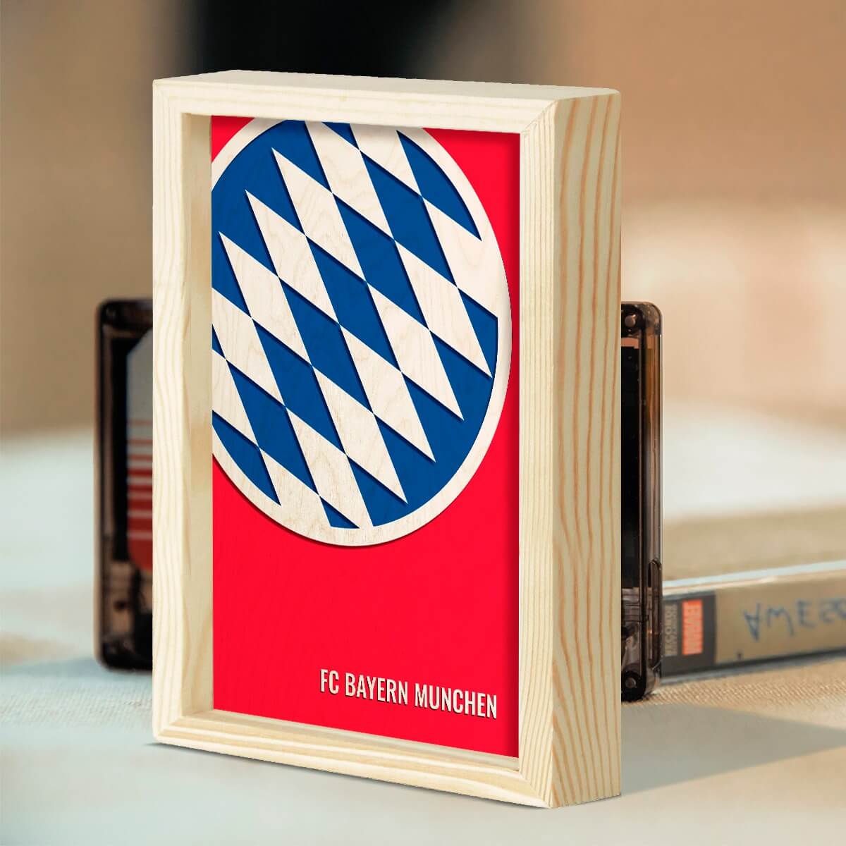 Bigsmall_cc FC Bayern Munchen Wooden Wall Art - view 3