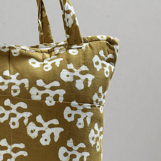ITOKRI CRAFTS INITIATIVE Brown - Handcrafted Batik Printed Cotton Hand Bag 15 - view 2
