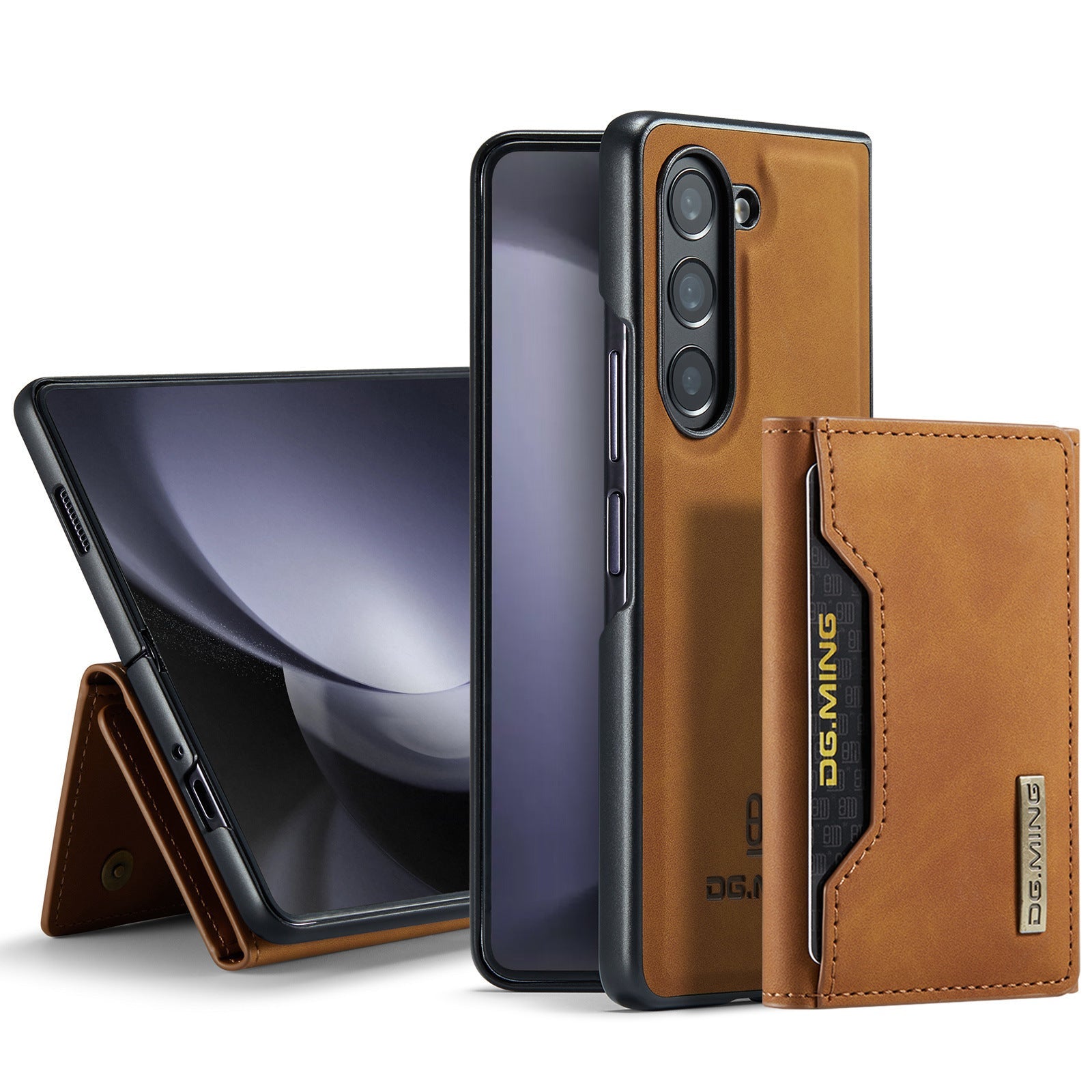 Million Cases Galaxy Z Fold6 Versatile Magnetic Leather Wallet Case