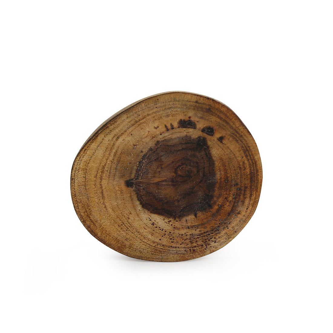 EXCLUSIVELANE 'Circles of Wood' Log Handcrafted Coasters In Mango Wood (Set Of 6) - view 4