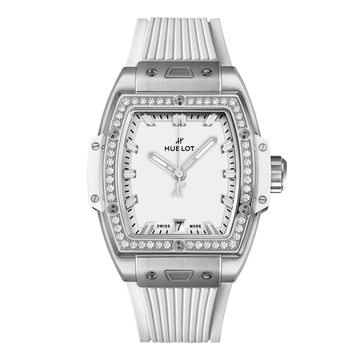 Hublot Spirit Of Big Bang Titanium White Diamonds Matte White Dial 39 mm